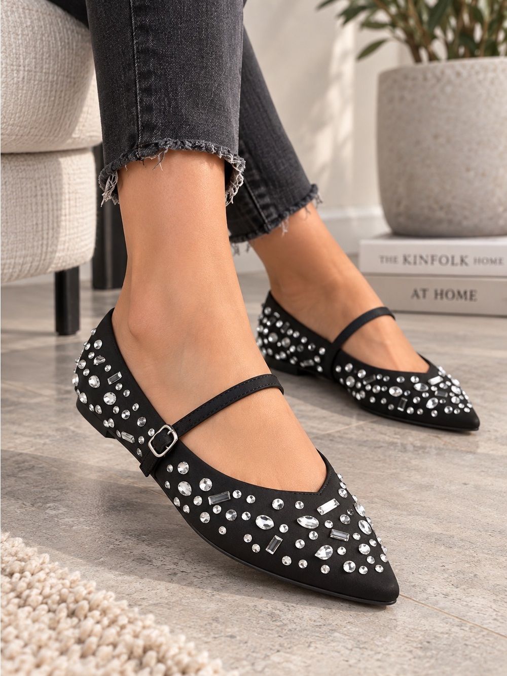 GABRIELLA Flats - A New Day Jet - Black - NWT
